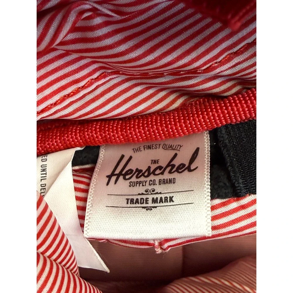 Herschel Supply Co Backpack Blue Red Straps Roll‎ Top Casual Everyday Travel